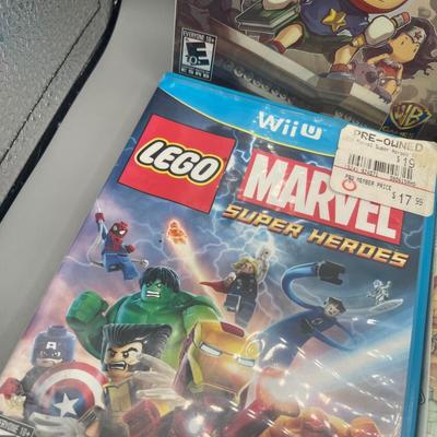 LOT 194: Wii-U Game Collection - Super Mario Bros, Lego Avengers, Super Smash Bros and More