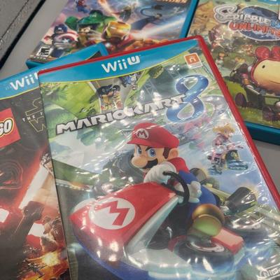 LOT 194: Wii-U Game Collection - Super Mario Bros, Lego Avengers, Super Smash Bros and More