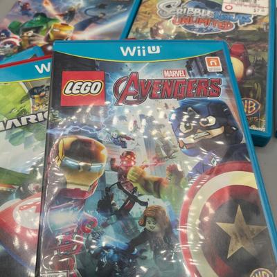 LOT 194: Wii-U Game Collection - Super Mario Bros, Lego Avengers, Super Smash Bros and More