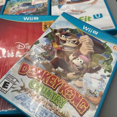LOT 194: Wii-U Game Collection - Super Mario Bros, Lego Avengers, Super Smash Bros and More