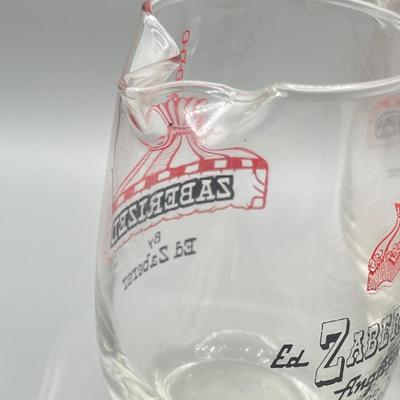 LOT 198: Oh Those Wildwood Days! Vintage Ed Zaberer's Anglesea Inn Glass Zaberized Cocktail Pitchers