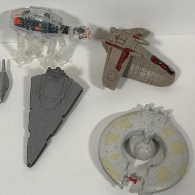 LOT 202: Star Wars Collectibles - Miniature Figures / Ships and More