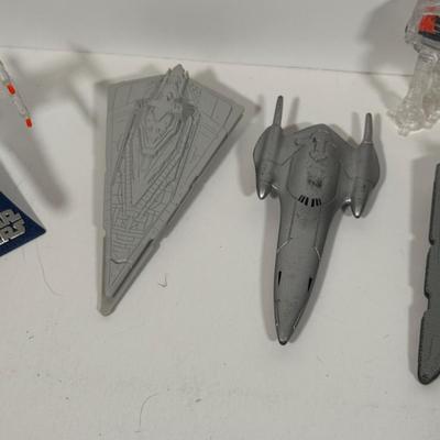 LOT 202: Star Wars Collectibles - Miniature Figures / Ships and More