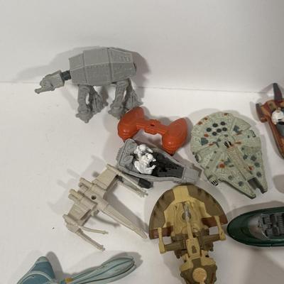 LOT 202: Star Wars Collectibles - Miniature Figures / Ships and More