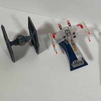 LOT 202: Star Wars Collectibles - Miniature Figures / Ships and More