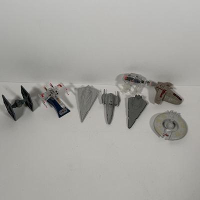 LOT 202: Star Wars Collectibles - Miniature Figures / Ships and More