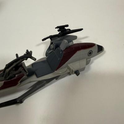 LOT 204: Star Wars Vehicles = Prequels AT-AP Three-Legged Walker and Pieces from Speeder Bikes