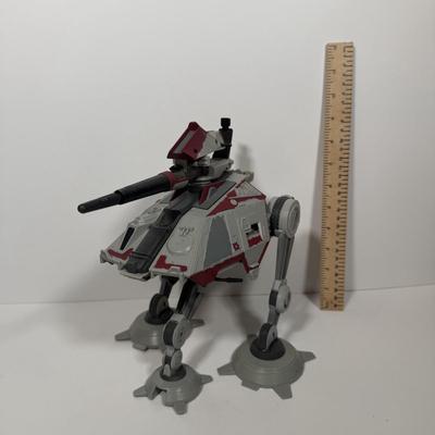 LOT 204: Star Wars Vehicles = Prequels AT-AP Three-Legged Walker and Pieces from Speeder Bikes