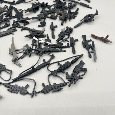 LOT 214: Star Wars Accessory Collection - 1990s Figures - Guns, Light Sabers, Clothes, Wepons and More