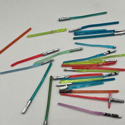 LOT 214: Star Wars Accessory Collection - 1990s Figures - Guns, Light Sabers, Clothes, Wepons and More