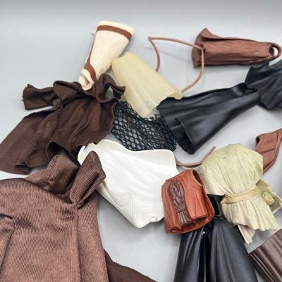 LOT 214: Star Wars Accessory Collection - 1990s Figures - Guns, Light Sabers, Clothes, Wepons and More