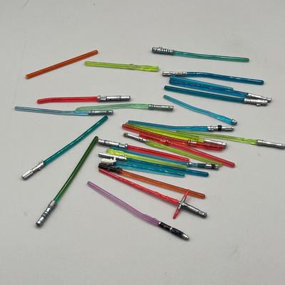 LOT 214: Star Wars Accessory Collection - 1990s Figures - Guns, Light Sabers, Clothes, Wepons and More