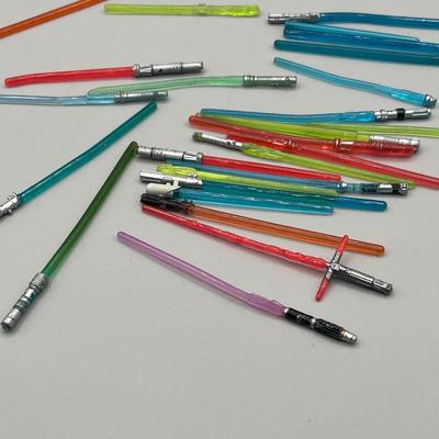 LOT 214: Star Wars Accessory Collection - 1990s Figures - Guns, Light Sabers, Clothes, Wepons and More