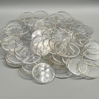 LOT 215: Big Lot of Clear Plastic Action Figure Stands - Several Dozen