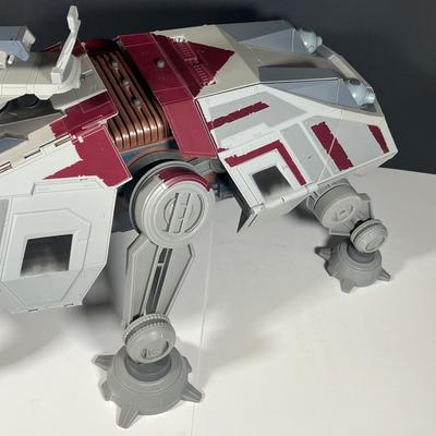 LOT 219: HUGE Star Wars Prequels AT-TE Walker Troop Carrier Toy