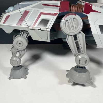 LOT 219: HUGE Star Wars Prequels AT-TE Walker Troop Carrier Toy