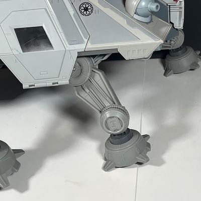 LOT 219: HUGE Star Wars Prequels AT-TE Walker Troop Carrier Toy