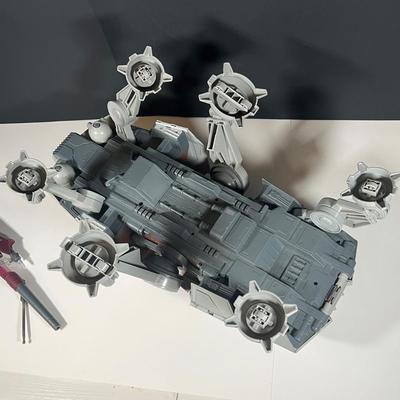 LOT 219: HUGE Star Wars Prequels AT-TE Walker Troop Carrier Toy