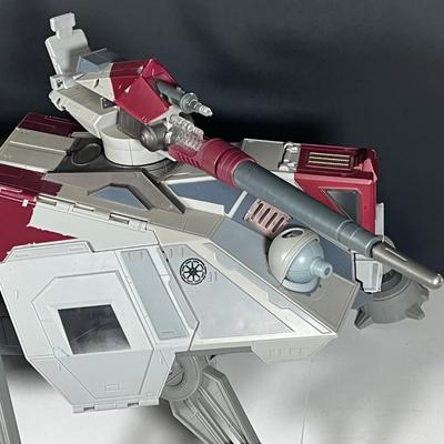LOT 219: HUGE Star Wars Prequels AT-TE Walker Troop Carrier Toy