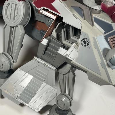 LOT 219: HUGE Star Wars Prequels AT-TE Walker Troop Carrier Toy