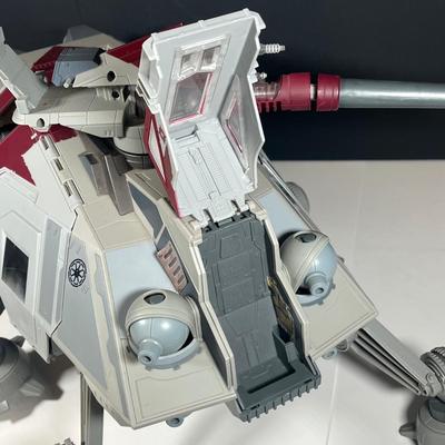 LOT 219: HUGE Star Wars Prequels AT-TE Walker Troop Carrier Toy