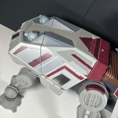 LOT 219: HUGE Star Wars Prequels AT-TE Walker Troop Carrier Toy