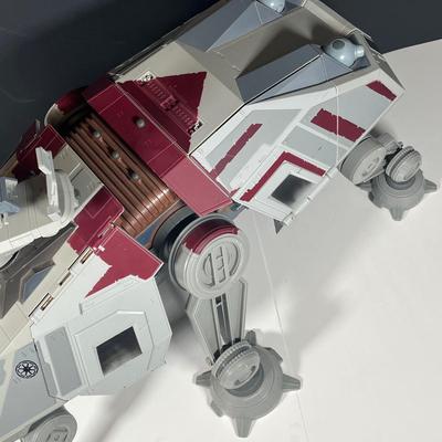 LOT 219: HUGE Star Wars Prequels AT-TE Walker Troop Carrier Toy