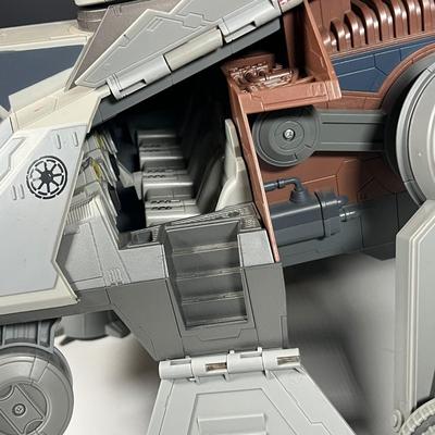 LOT 219: HUGE Star Wars Prequels AT-TE Walker Troop Carrier Toy