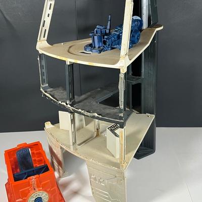 LOT 220: Vintage Star Wars Death Star Playset - For Repair or Parts Including Dianoga Trash Compactor Monster