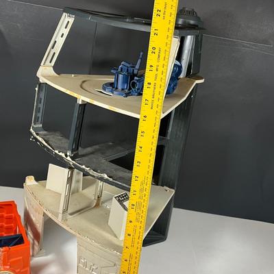 LOT 220: Vintage Star Wars Death Star Playset - For Repair or Parts Including Dianoga Trash Compactor Monster