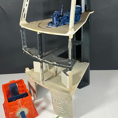 LOT 220: Vintage Star Wars Death Star Playset - For Repair or Parts Including Dianoga Trash Compactor Monster