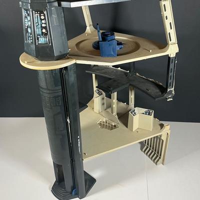 LOT 220: Vintage Star Wars Death Star Playset - For Repair or Parts Including Dianoga Trash Compactor Monster