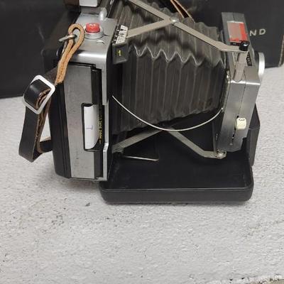 Sale Photo Thumbnail #961: Polaroid Automatic 100 with case and accessories.