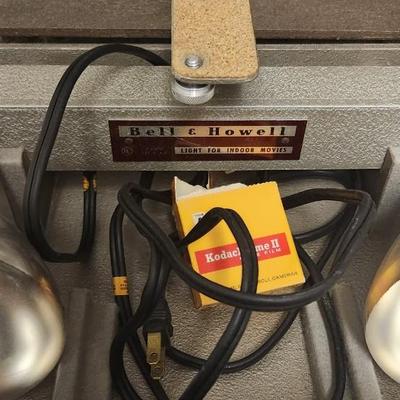 Sale Photo Thumbnail #979: Bell and Howell light kit in case.