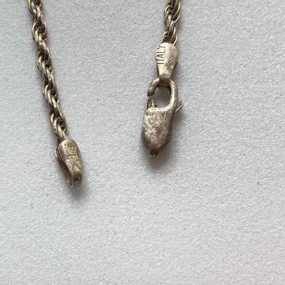 LOT 401: Sterling Jewelry - Cubic Zirconia Ring Sz 7.5, Pendant Necklace 18" and Bracelet 8"