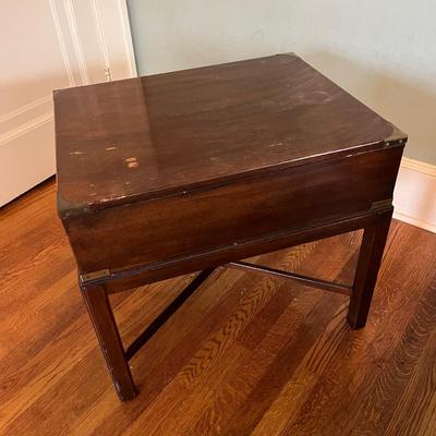Drexel Heritage Campaign Style Side Table (B1-BC)