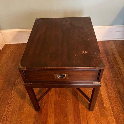 Drexel Heritage Campaign Style Side Table (B1-BC)