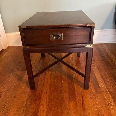 Drexel Heritage Campaign Style Side Table (B1-BC)
