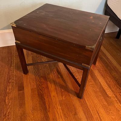 Drexel Heritage Campaign Style Side Table (B1-BC)