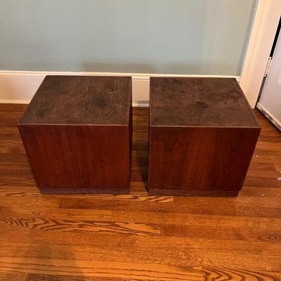 Mid-Century Modern Cube Side Tables (B1-BC)