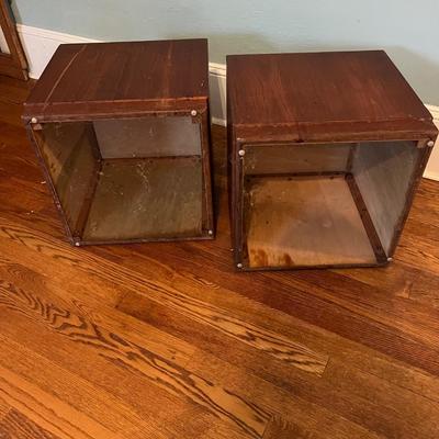 Mid-Century Modern Cube Side Tables (B1-BC)