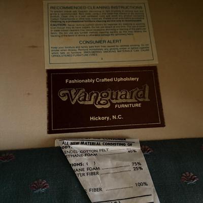 Two Vanguard Upholstered Swivel Chairs (LR-MG)