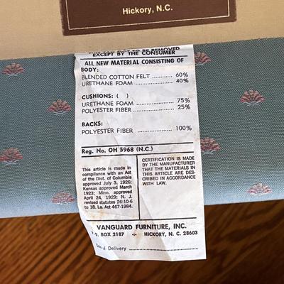 Two Vanguard Furniture Upholstered Swivel Chairs (LR-MG)