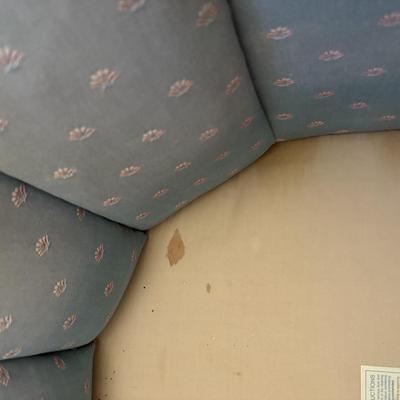 Two Vanguard Furniture Upholstered Swivel Chairs (LR-MG)