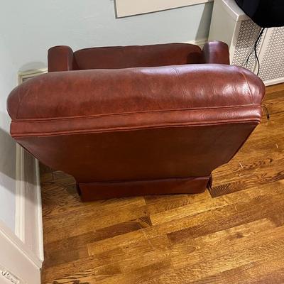 Vinyl Armchair and Ottoman (O-BC)