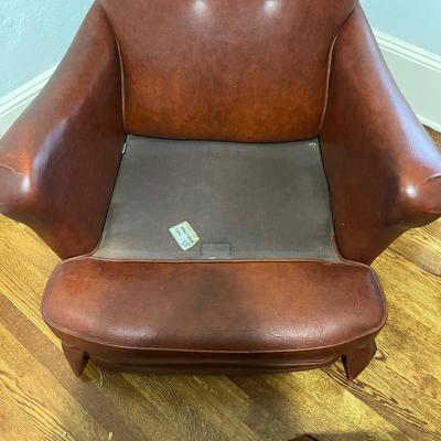 Vinyl Armchair and Ottoman (O-BC)