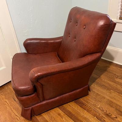 Vinyl Armchair and Ottoman (O-BC)