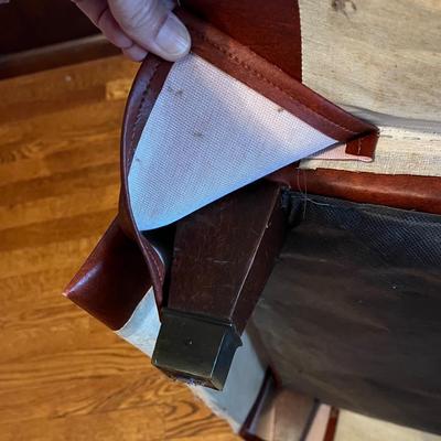 Vinyl Armchair and Ottoman (O-BC)