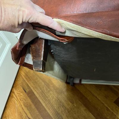 Vinyl Armchair and Ottoman (O-BC)