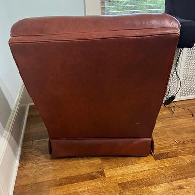 Vinyl Armchair and Ottoman (O-BC)